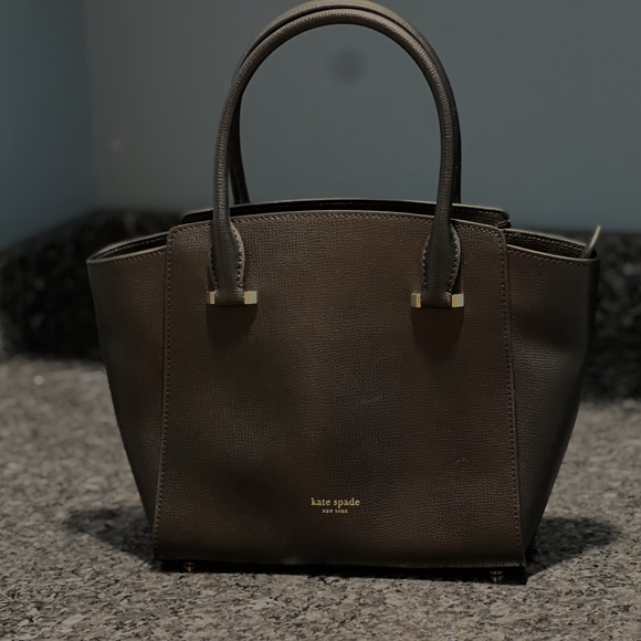 Elegant Black Leather Tote Bag